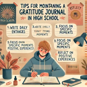 tips for maintaining a gratitude journal in high school