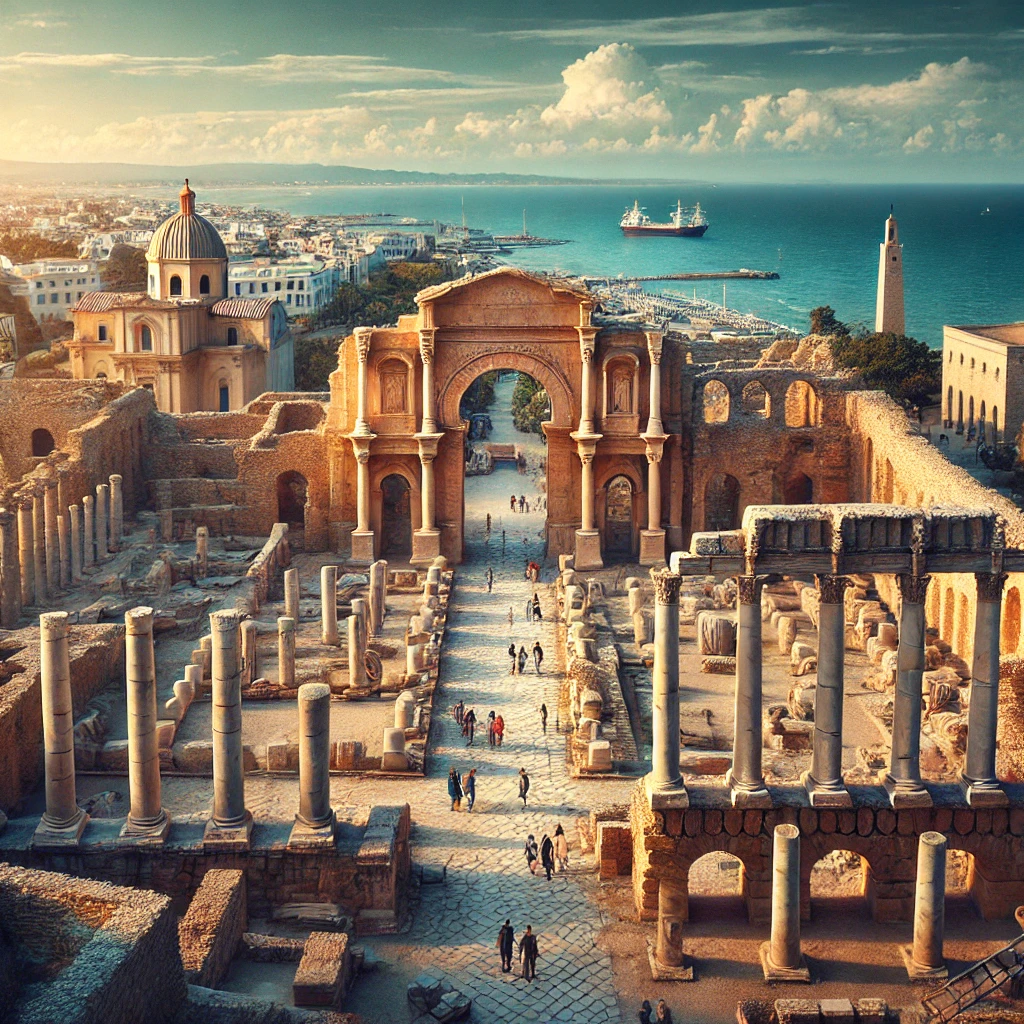 Ancient city of Carthage in Tunisia