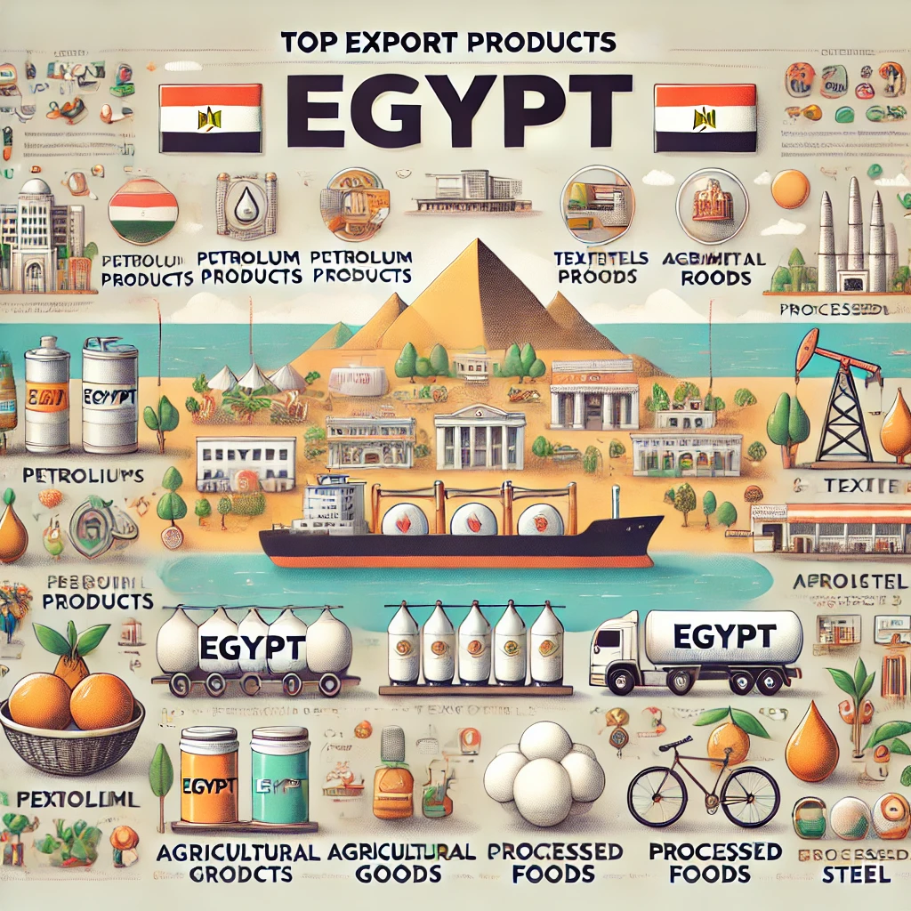 Export products of Egypt