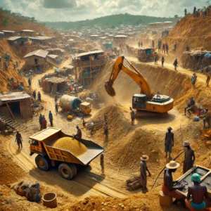Gold mining in Ghana