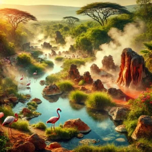 Hot springs in Kenya