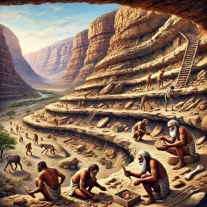 Olduvai Gorge in Tanzania and early human history