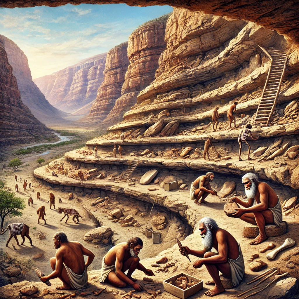 Olduvai Gorge in Tanzania and early human history