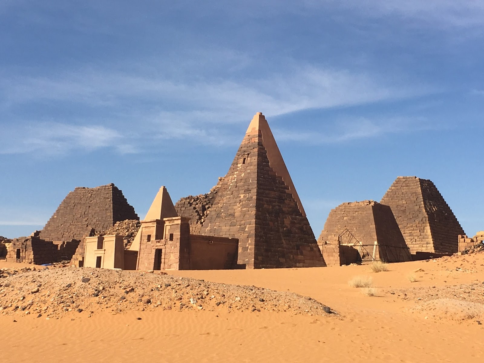 Pyramids of Meroe in Sudan
