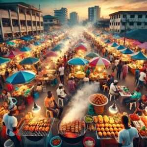 Street food markets in Lagos