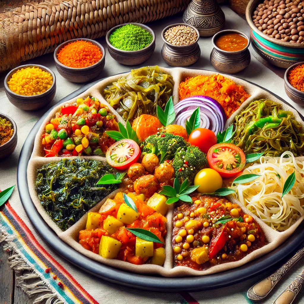 Vegetarian dishes in Ethiopia
